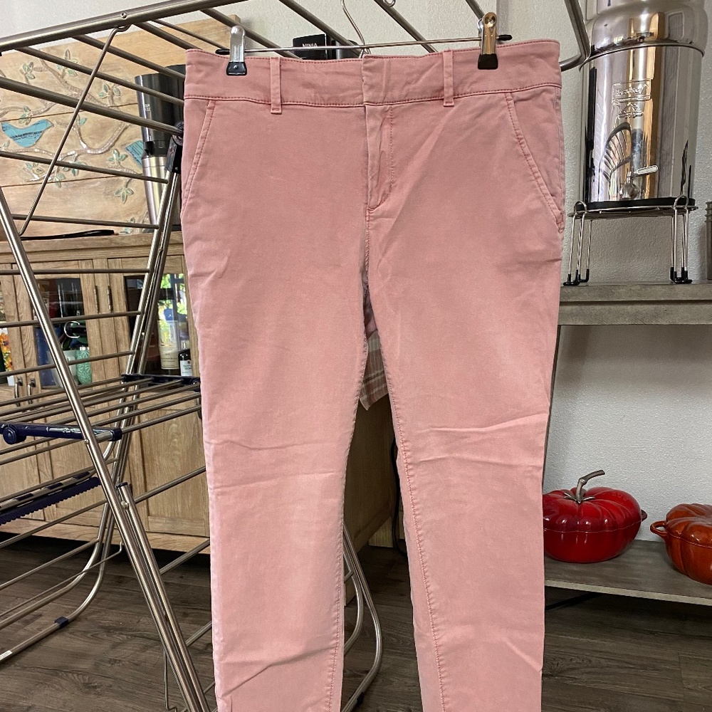 Loft Cotton Blend Chinos Size 8 Rose